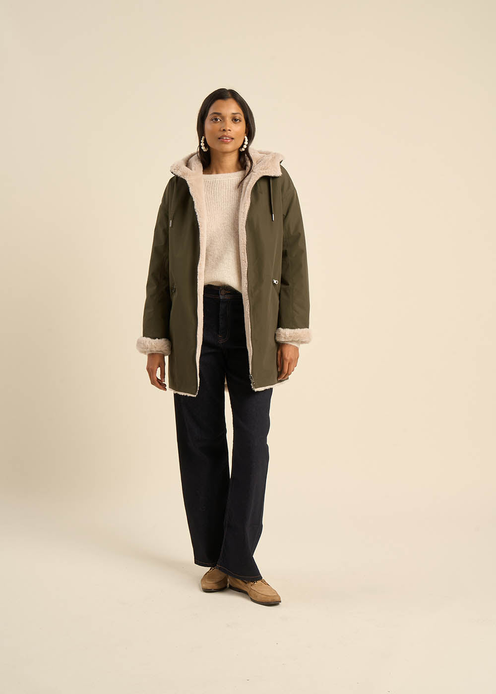 Manteau parka femme best sale